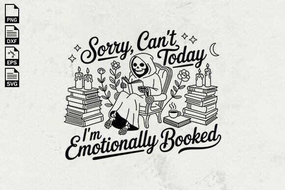 Emotionally Booked Quote SVG: Graphics & Crafts for Local Brands