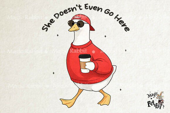 Funny Goose Coffee Quote SVG PNG for Graphics and Crafts