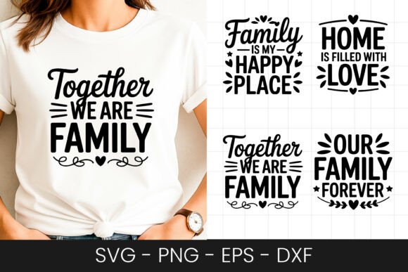 Together We Are Family Quote SVG PNG: A Graphics Review for Crafts