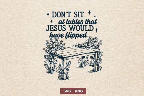 Vintage Christian Quote SVG PNG Design for Graphics and Crafts